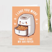 かわいいエアフライヤーバレンタインデーのカード シーズンカード (正面)