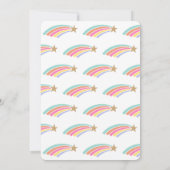 かわいいエイジ誕生日ユニコーンバルーンキッズパーティー 招待状 (裏面)