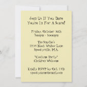 かわいいエイリアンのハロウィンパーティーの招待状 招待状 (裏面)