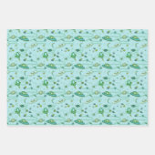 かわいいエイリアンをテーマ ラッピングペーパーシート (正面2)