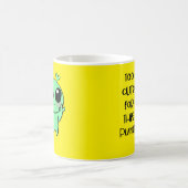 かわいいエイリアンアートこの惑星には可愛すぎる コーヒーマグカップ (中央)