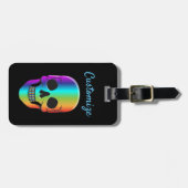 かわいいエイリアンヘッドサンダー_コーブ ラゲッジタグ (正面横)