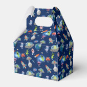 かわいいエイリアンモンスター宇宙子供の誕生日名前年齢 フェイバーボックス (裏面サイド)