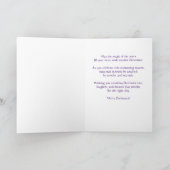 かわいいエイリアンレトロスターリーナイトパーソナライズされた カード (内部)