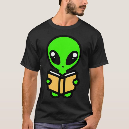 かわいいエイリアン本 Tシャツ (正面)
