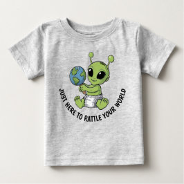 かわいいエイリアン ベビーTシャツ