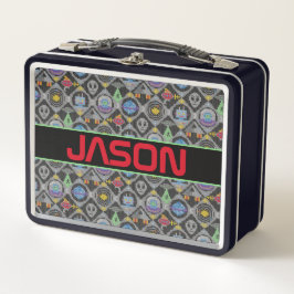 かわいいエイリアン メタルランチボックス