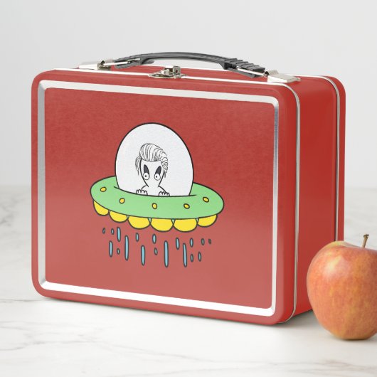 かわいいエイリアンUFO メタルランチボックス (インサイチュ)