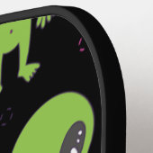 かわいいエイリアンUFO UAP ピックルボールラケット (左詳細)