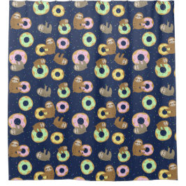 かわいいエキゾチックなクリスマスアニマルズシャワーカーテン シャワーカーテン