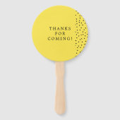 かわいいエキゾチックな熱帯の夏のビーチ結婚式の好意 ハンドファン (裏面)