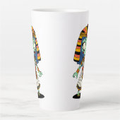 かわいいエジプト人ゾンビ カフェラテマグ (正面)