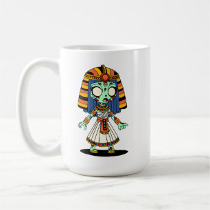 かわいいエジプト人ゾンビ コーヒーマグカップ
