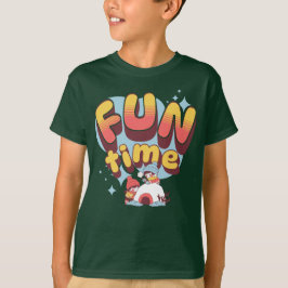 かわいいエスキモスケッチ「おもしろい時間」引用文 Tシャツ