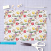 かわいいエスタバニーのバニーパターンパーティー組織 薄葉紙 (クラフト)