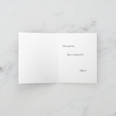 かわいいエスプレッソマルティーニのクリスマスプレゼントまたは シーズンカード (内部)