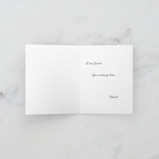 かわいいエスプレッソマルティーニのクリスマスプレゼントまたは シーズンカード (内部)