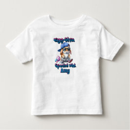 かわいいエッグストラスペシャルキッドイースターバニーヒップホップ トドラーTシャツ