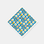 かわいいエッグズフォーブレックファースト スタンダードカクテルナプキン (角)