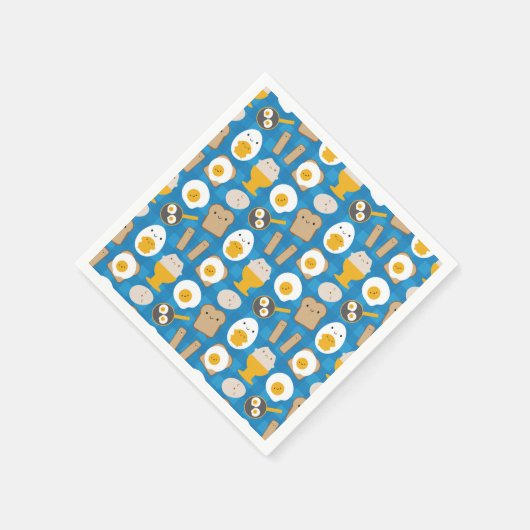 かわいいエッグズフォーブレックファースト スタンダードカクテルナプキン (角)