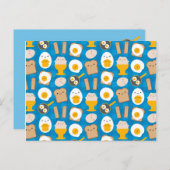 かわいいエッグズフォーブレックファースト ポストカード (正面/裏面)