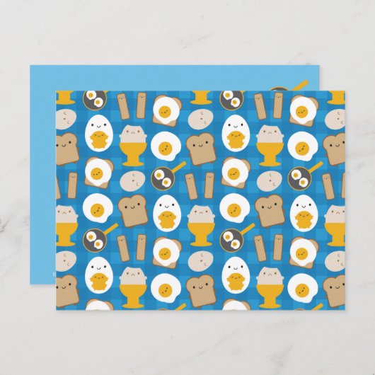 かわいいエッグズフォーブレックファースト ポストカード (正面/裏面)