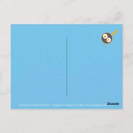 かわいいエッグズフォーブレックファースト ポストカード (裏面)