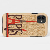 かわいいエッフェル塔のヴィンテージ Case-Mate iPhoneケース (裏面(横))