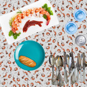 かわいいエビかわいいシーフードテーブルクロス テーブルクロス