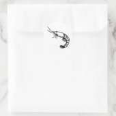 かわいいエビのプランナーシール ラウンドシール (バッグ)