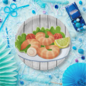 かわいいエビの魚介類パーティー ペーパープレート (パーティー)