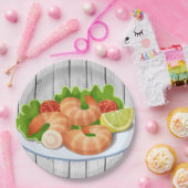 かわいいエビの魚介類パーティー ペーパープレート (パーティー)