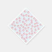 かわいいエビ紙プレート スタンダードカクテルナプキン (角)