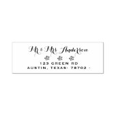 かわいいエルダーフラワー |差出人住所スタンプ セルフインキングスタンプ (デザイン)