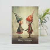 かわいいエルフのイラスト シーズンカード (スタンド正面)