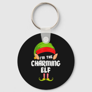 かわいいエルフのファミリーおそろいパジャマ クリスマス キーホルダー
