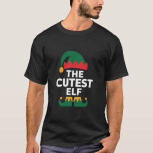かわいいエルフのマッチングファミリークリスマス Tシャツ