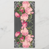 かわいいエレガントなウェディングメニューカード メニュー (裏面)