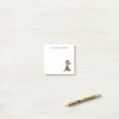 かわいいエレガントな人魚の読書 ポストイット (デスク上)