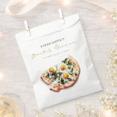 かわいいエレガントエッグバジルピザブライダルシャワーパーティー フェイバーバッグ (クリップ留めされた状態)