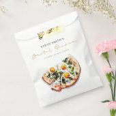 かわいいエレガントエッグバジルピザブライダルシャワーパーティー フェイバーバッグ (封をした状態)