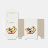 かわいいエレガントエッグバジルピザブライダルシャワーパーティー フェイバーボックス (折り畳みなし)