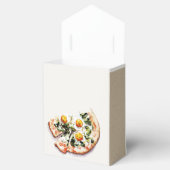 かわいいエレガントエッグバジルピザブライダルシャワーパーティー フェイバーボックス (オープン)