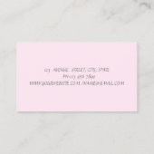 かわいいエレガントグリッターカップケーキ、スイーツ 名刺 (裏面)