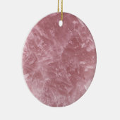 かわいいエレガントトレンディーベビーピンクローズクォーツクリスタル セラミックオーナメント (右)