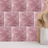 かわいいエレガントトレンディーベビーピンクローズクォーツクリスタル タイル