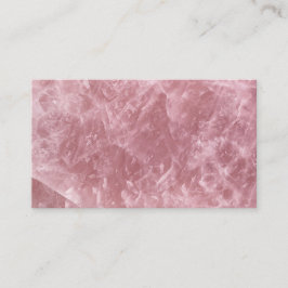 かわいいエレガントトレンディーベビーピンクローズクォーツクリスタル 名刺