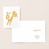 かわいいエレガントハレイースターバニーフォイルカード 箔カード (ディスプレー)