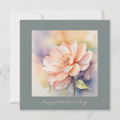 かわいいエレガントバラシックなバレンタインデー 招待状 (正面)