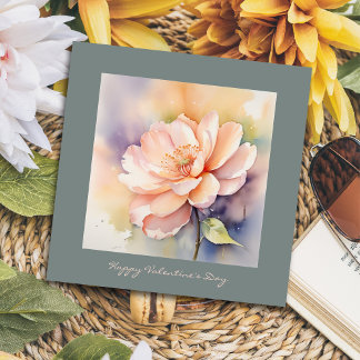 かわいいエレガントバラシックなバレンタインデー 招待状